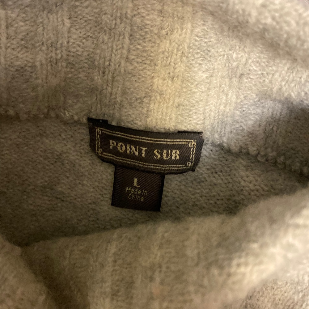 Point sur grey large sweater